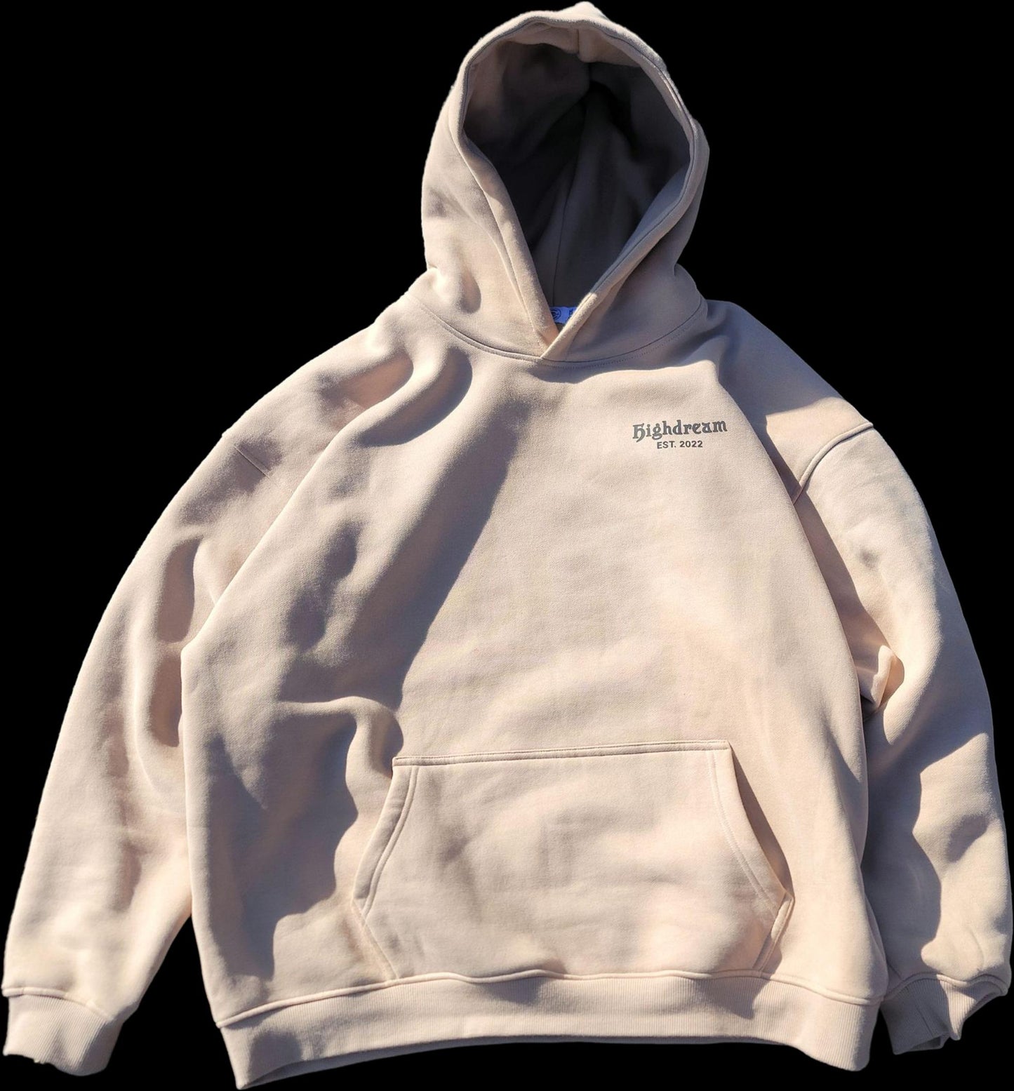HighDream “Dream Forever” Premium Sand Hoodie – 400gsm Luxury Fleece