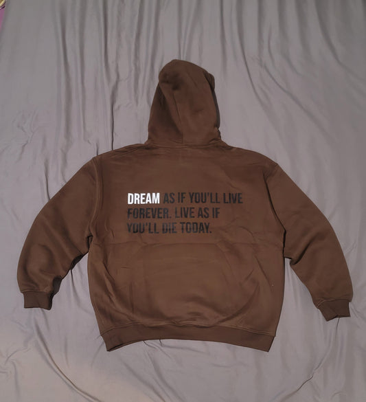 "Dream as if" 450GSM HighDream Fleece Hoodie
